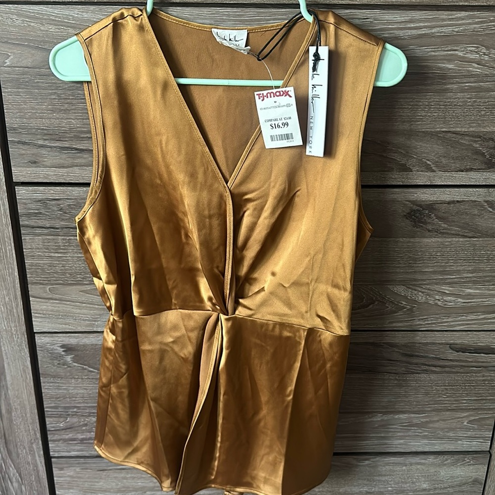 Women's Gold Nicole Miller Blouse